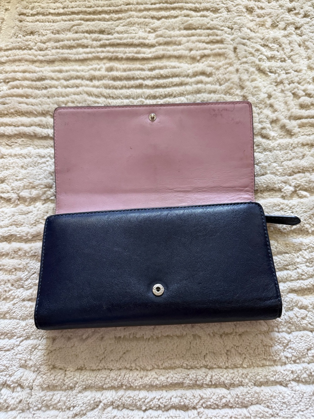 Coach Madison slim envelope trifold wallet black leather - Picture 3 of 9